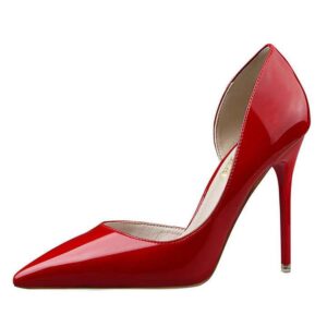 D'Orsay high heel pump.