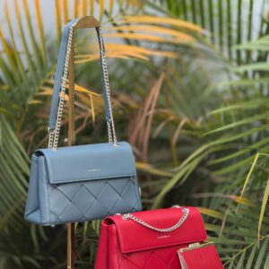 Mini sling handbags.