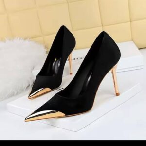 High heeled court shoes.